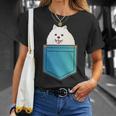 ポメラニアン 犬 胸ポケット ドイツ スピッツ Tシャツ 彼女への贈り物