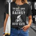 マウンテンバイク Mtb 自転車 雨に乗る おもしろギフト Tシャツ 彼女への贈り物