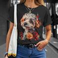 マルチプー犬 グラフィック ペット イラスト マルチプー Tシャツ 彼女への贈り物