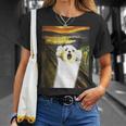 マルチーズ 面白いtシャツ 犬 ムンクの叫び かわいい メンズ 子供 おもしろ 服 グッズ ネタ わんこ Tシャツ 彼女への贈り物