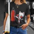 ムエタイ猫、キックボクシング Tシャツ 彼女への贈り物
