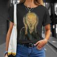 ムンクの叫び《切り抜き》【世界の名画】エドヴァルド・ムンク Munch 美術館アート Tシャツ 彼女への贈り物