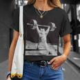 ムーンキャット 筋トレ 猫 フィットネス ジム ウェイトリフティング トレーニング 面白い猫 おもしろ Tシャツ 彼女への贈り物
