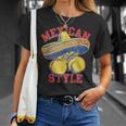 メキシコボクシングスタイル メキシコ国旗 メキシコボクシングスタイルフラッグ Tシャツ 彼女への贈り物