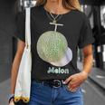 メロン Melon 『フルーツ ポップ』果物 リアル シンプル かわいい イラスト Tシャツ 彼女への贈り物