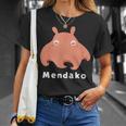メンダコ 面蛸 イラスト ゆるい 簡単 おもしろ かわいい 人気 深海生物 タコの仲間 Ｍendako Tシャツ 彼女への贈り物