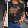ヤギ動物コーヒー豆 Tシャツ 彼女への贈り物