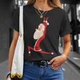 ヨガ サンタ クリスマス ワークアウト Tシャツ 彼女への贈り物