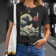 ラグドール 猫 神奈川 波 面白い サーフ 動物 Tシャツ 彼女への贈り物