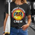 ラバーダッキークルーアイラブダックスラバーズファニーラバーダック Tシャツ 彼女への贈り物