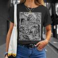 ルーカス・クラナッハによる人狼の攻撃 ゴシック グランジー オカルトアート Tシャツ 彼女への贈り物