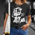 ルートヴィヒ・ヴァン・ベートーベン 5Thymphony クラシック音楽構成集 Tシャツ 彼女への贈り物