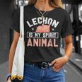 レチョンは私の精神動物です面白いですlechon Pinoy Tシャツ 彼女への贈り物