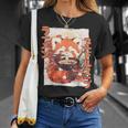 レッサーパンダ好きラーメン カワイイ猫 レッサーパンダラーメン Tシャツ 彼女への贈り物