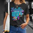 レトロ 1980年代 カラフル 80年代 面白い 80 レイブ テーマ パーティー Tシャツ 彼女への贈り物