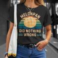 レトロ メロンパン Did Nothing Wrong ヴィンテージ メロンパン 食品愛好家 Tシャツ 彼女への贈り物