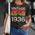 レトロ ヴィンテージ 1936 誕生日 Tシャツ 彼女への贈り物