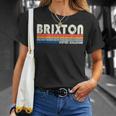 レトロ ヴィンテージ 70年代 80年代スタイル ブリクストン、イギリス Tシャツ 彼女への贈り物