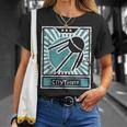 レトロソビエトプロパガンダスプートニクソ連ロシア語 Tシャツ 彼女への贈り物