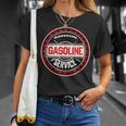 レトロヴィンテージガソリンスタンドanzoil モーターオイル 車 バイク ガレージ Tシャツ 彼女への贈り物