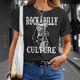 ロカビリー カルチャー ロック スカル タトゥー ピンナップ ロカビリー Tシャツ 彼女への贈り物