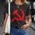 ロシア国旗 ロシア ソビエト ハンマーと鎌 Cccp ソ連 ギフト Tシャツ 彼女への贈り物