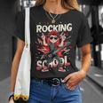 ロッキング・100デイズ・オブ・スクール・ファニー・ギター・キッズ Tシャツ 彼女への贈り物