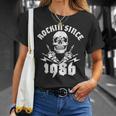 ロッキン・シンス1986年 36歳スカル・ロック・ハンズ Tシャツ 彼女への贈り物