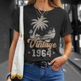 ヴィンテージ 1964 誕生日 61歳 ヤシの木 Tシャツ 彼女への贈り物