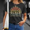 ヴィンテージ 1975年限定版 50歳 50歳の誕生日 Tシャツ 彼女への贈り物