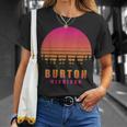ヴィンテージ Burton Michigan Mi レトロ 70年代 80年代 グラフィック お土産 Tシャツ 彼女への贈り物