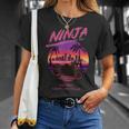 ヴィンテージ Ninja スポーツバイク スーパースポーツ 80S 映画 シンセウェーブ マイアミ バイス シティー Tシャツ 彼女への贈り物