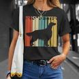 ヴィンテージ アイリッシュセッター 犬の飼い主と恋人 Tシャツ 彼女への贈り物