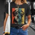 ヴィンテージ ジャイアント シュナウザー 犬 ママ パパ キッズ メンズ レディース Tシャツ 彼女への贈り物