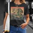ヴィンテージ ドラゴンキング ギドラ アート 夕日 日本人 キッズ 男性 Tシャツ 彼女への贈り物