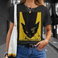 ヴィンテージポスター 黒猫レトロtシャツ Tシャツ 彼女への贈り物