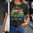 ヴィンテージレトロオカピ動物tシャツ I Just Really Like Okapi Ok Tシャツ 彼女への贈り物