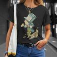 不思議の国のアリス マッドハッター ビンテージイラスト Tシャツ 彼女への贈り物