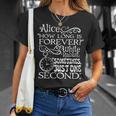 不思議の国の美しいアリス「How Long Is Forever」の引用 Tシャツ 彼女への贈り物