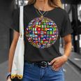 世界地図 世界地図 地球アトラス 世界の国旗 Tシャツ 彼女への贈り物