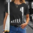 人類の進化 ロッククライミング エイドクライミング フリークライミング アルパインクライミング 登攀 登山 ボルダリング Tシャツ 彼女への贈り物