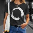 円相、禅、円、シンボル、仏教、仏、瞑想ヨガ Tシャツ 彼女への贈り物