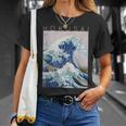 北斎 神奈川沖大波 アーティストのために Tシャツ 彼女への贈り物