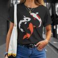 国産鯉 庭 池 魚 Tシャツ 彼女への贈り物