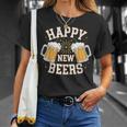 大晦日パーティー ハッピーニュービール おもしろビール愛好家ギフト Tシャツ 彼女への贈り物