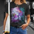 宇宙のかわいいアストロ宇宙猫 Tシャツ 彼女への贈り物