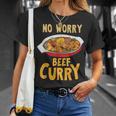 心配いらず ビーフカレー インド料理 シェフ おもしろ料理 Tシャツ 彼女への贈り物