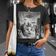怖い猫 エイリアン Ufo 宇宙愛好家 面白い Tシャツ 彼女への贈り物