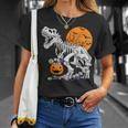 恐竜 T-Rex スケルトン 古代 科医 恐竜 怖い ハロウィン Tシャツ 彼女への贈り物