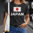 日の丸国旗 Japan ホワイト 【両面プリント】 Tシャツ 彼女への贈り物